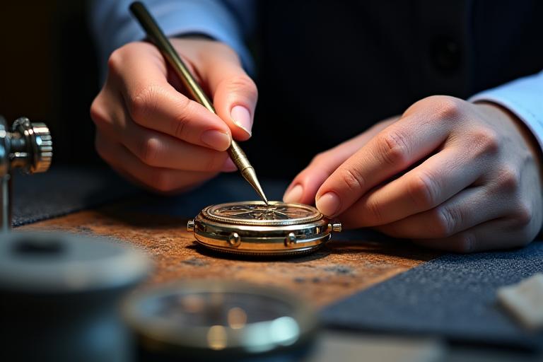 Polissage haute précision de montre